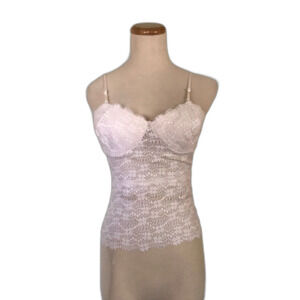 🆕 Beautiful White Lace Camisole 🤍 Sz: L
